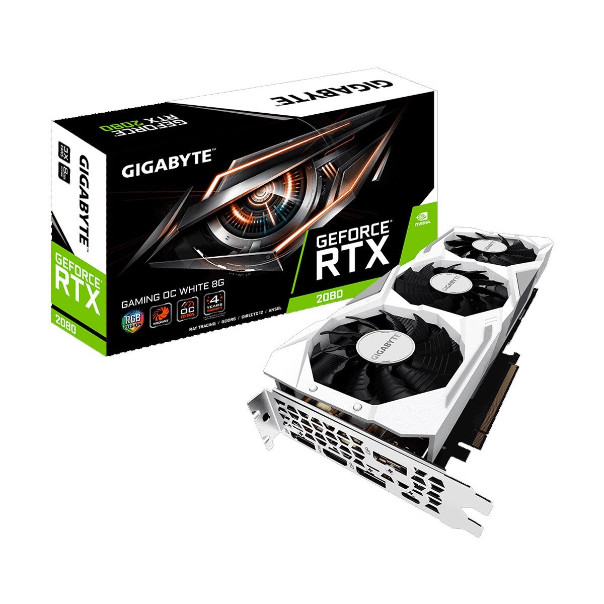 Gigabyte Geforce Rtx 2080 Gaming Oc White 8gb Gddr5 Graphics Card