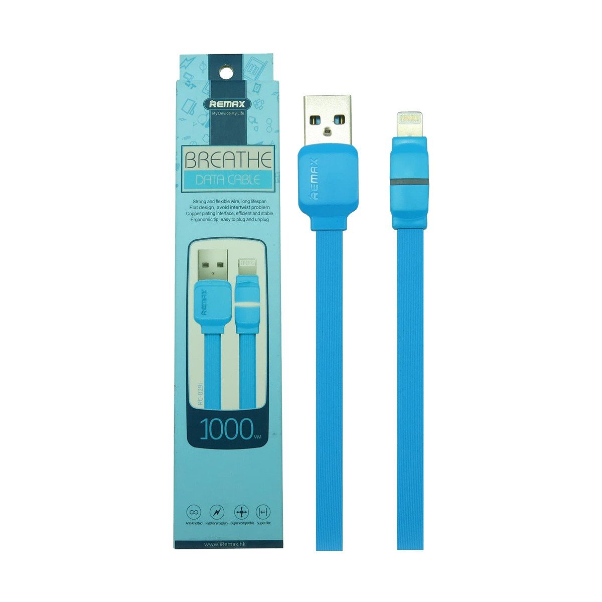 Remax Usb Male To Lightning Meter Blue Data Cable Aristo Computers