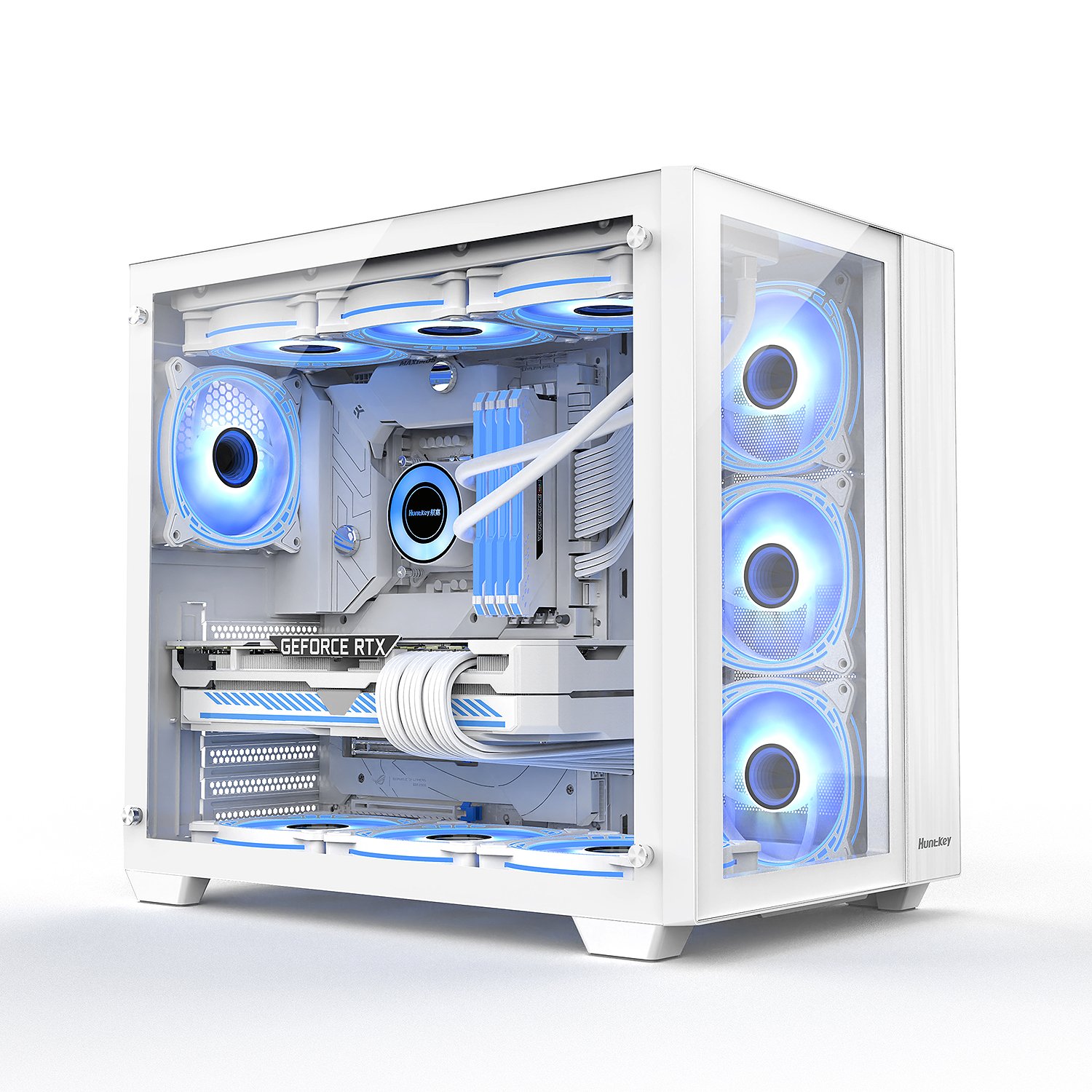 Huntkey S980 Tornado White ATX Casing - Aristo Computers